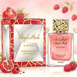 Pomegranate Raspberry Royal Musk Eau de Parfum | Sweet Fruity & Soft Musk Scent huk