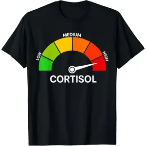 Cotton High Cortisol Levels Meme Funny T-Shirt