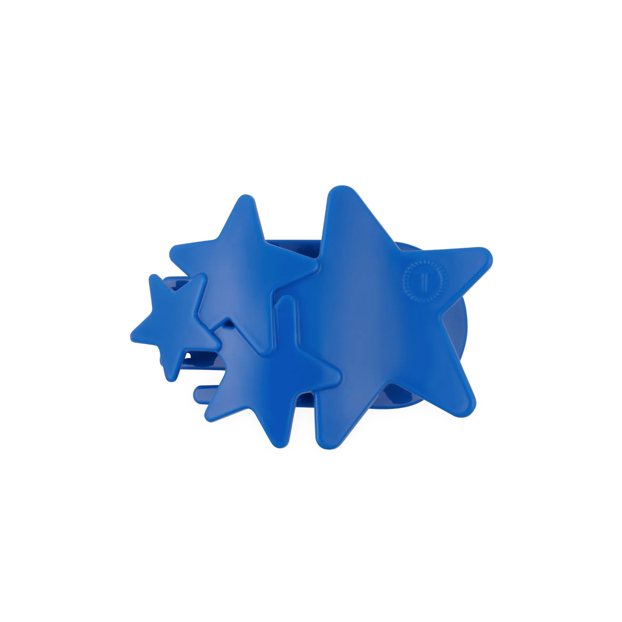 Blue Shooting Star Medium Flat Hair Clip