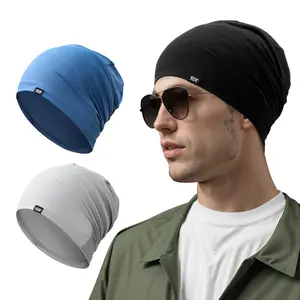 Solid Color Cooling Skull Cap, Sweat Wicking Cycling Running, Motorcycle Hat, Helmet Liner, Stretchy Helmet Hat for Men & Women