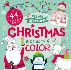 USED-Christmas Cards to Color: 44 Tear Out Cards! by Clever Publishing (Paperback)