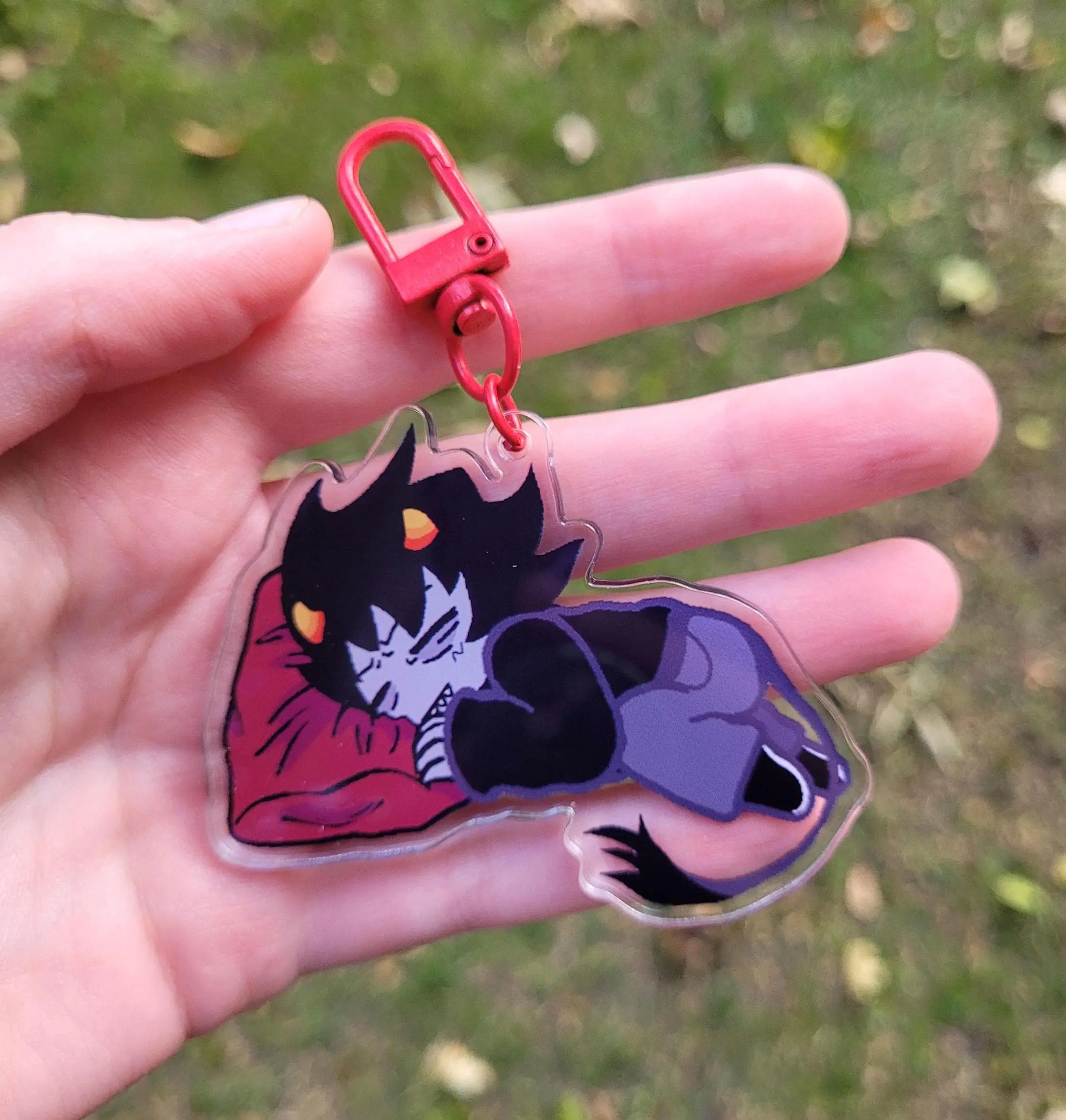 Sleeping Karkat Homestuck Web Comic Keychain | Unique Keychain Designs | Perfect for Backpacks, Keys and Gifts | High Quality and Customer Favorite Items