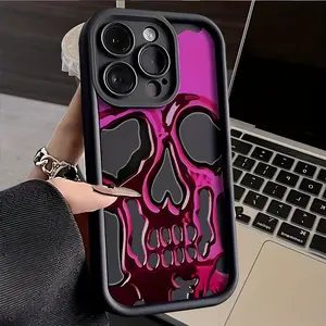 15 Styles Available, Creative Pink Skull Print Sky Eye Ladder Design Phone Case for iPhone 15 17 16 14 13 12 Pro Max, 14 15 17 16 Plus 11Pro & 15Pro Protective Cover Fashion New Cute, Stylish Cover, Daily Essentials, Unique Pattern, Artistic Case, Durable
