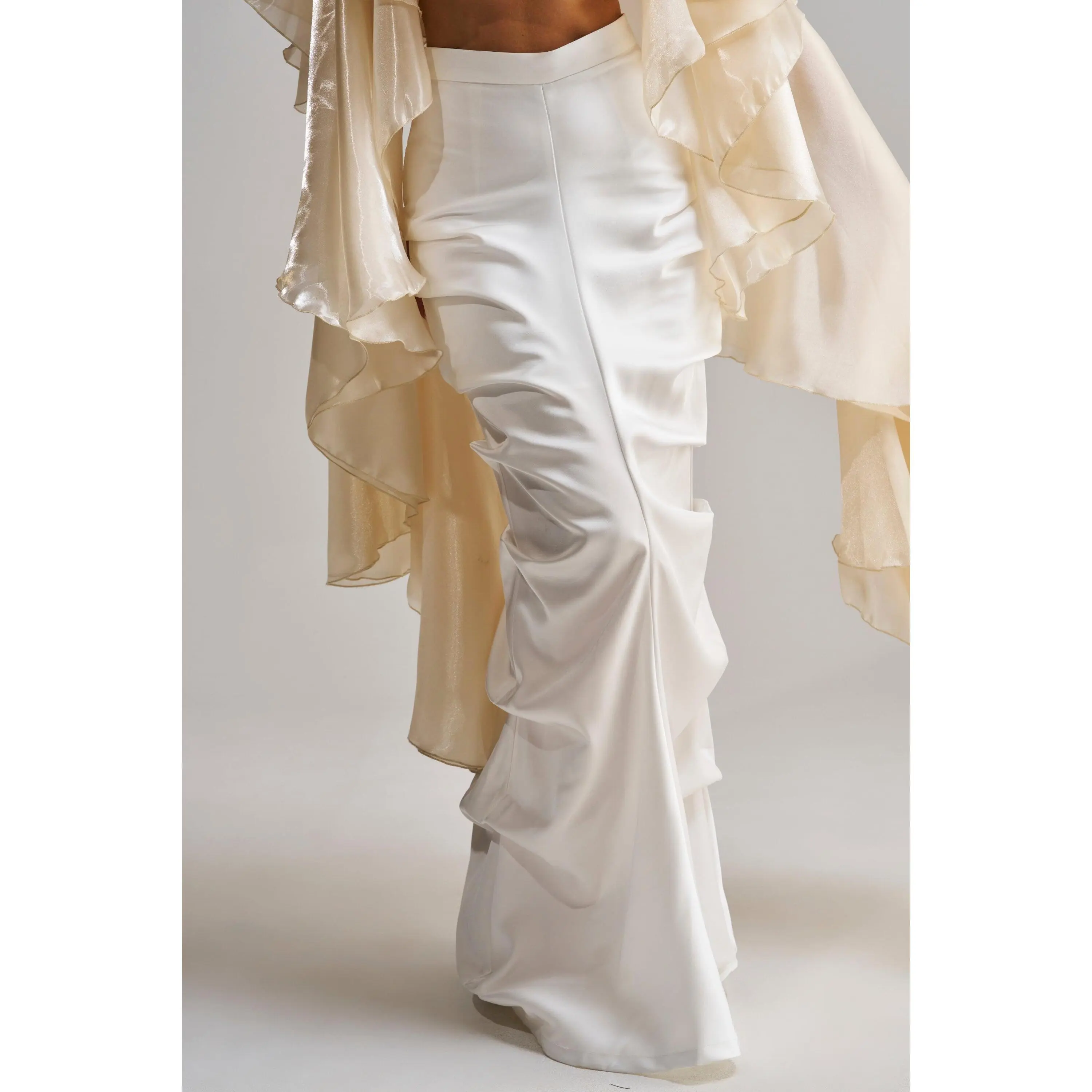 FEELING THE VIBES SATIN MAXI SKIRT