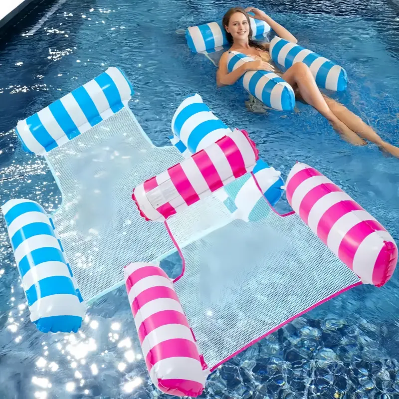 Inflatable Foldable Water Hammock, Portable Water Hammock, Swimming Pool Floating Lounge Seat, Outdoor Swimming Accessories