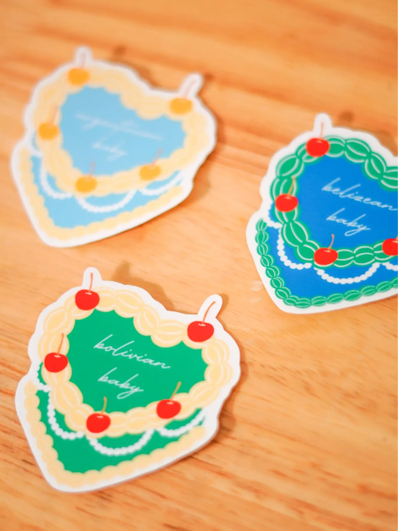 'Vintage Pastel' Stickers (All Countries)