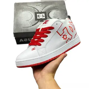 2026 latest model skateboard shoes for men and women, casual sports shoes, cross-border flat-soled wide-version trendy skateboard shoes