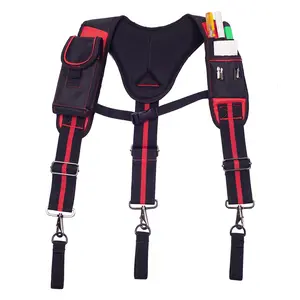 Y-shaped Hangable Tool Shoulder Strap Lightweight Multifunctional Magnet 1680D Workwear Belt