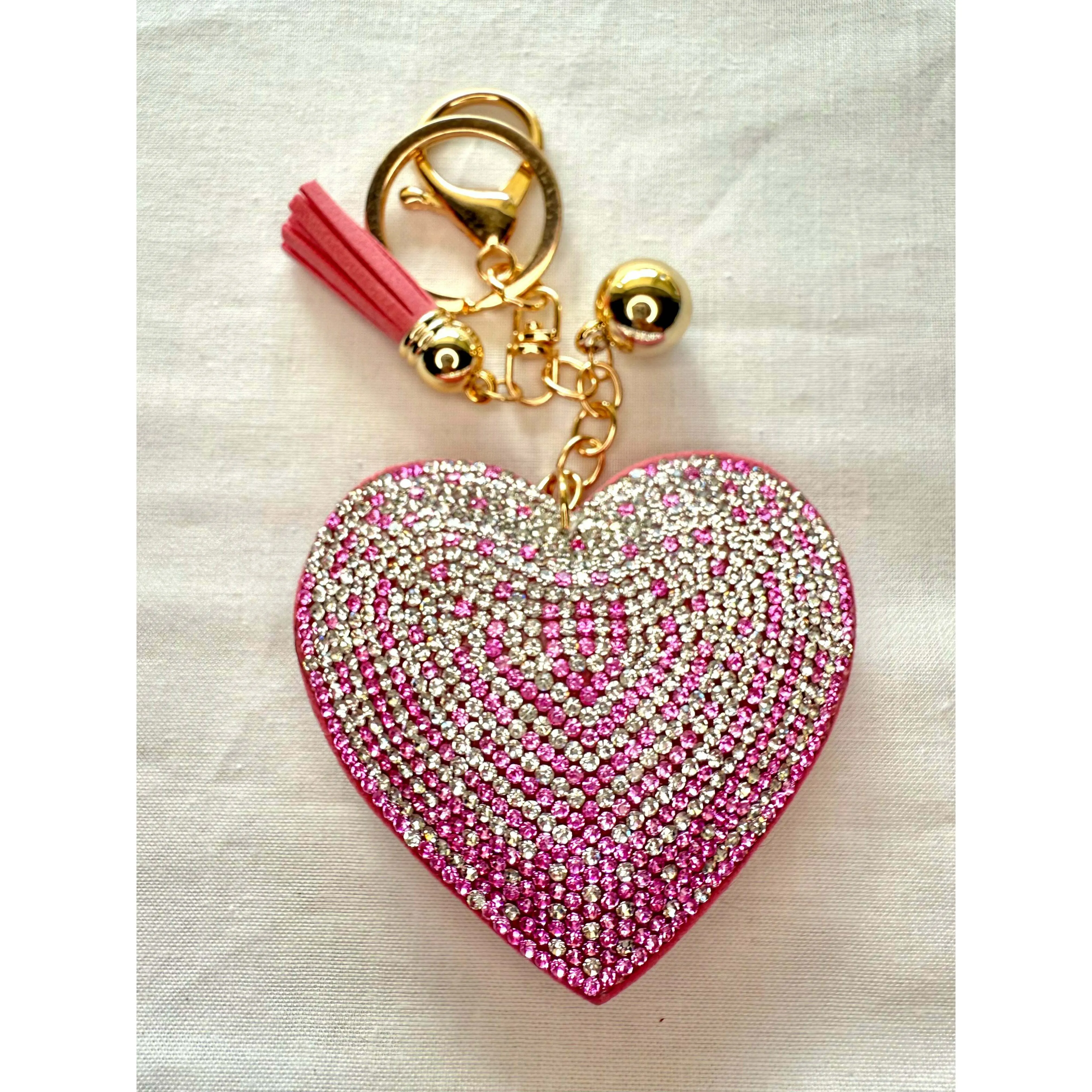 Bling Puffy Keychains - Hearts and Smiles