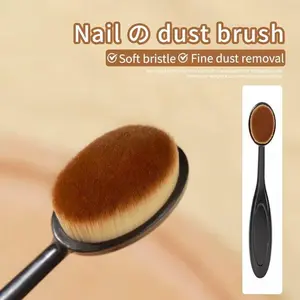 Mini Dust Brush Fine Bristles chrome powder removal nail art tool