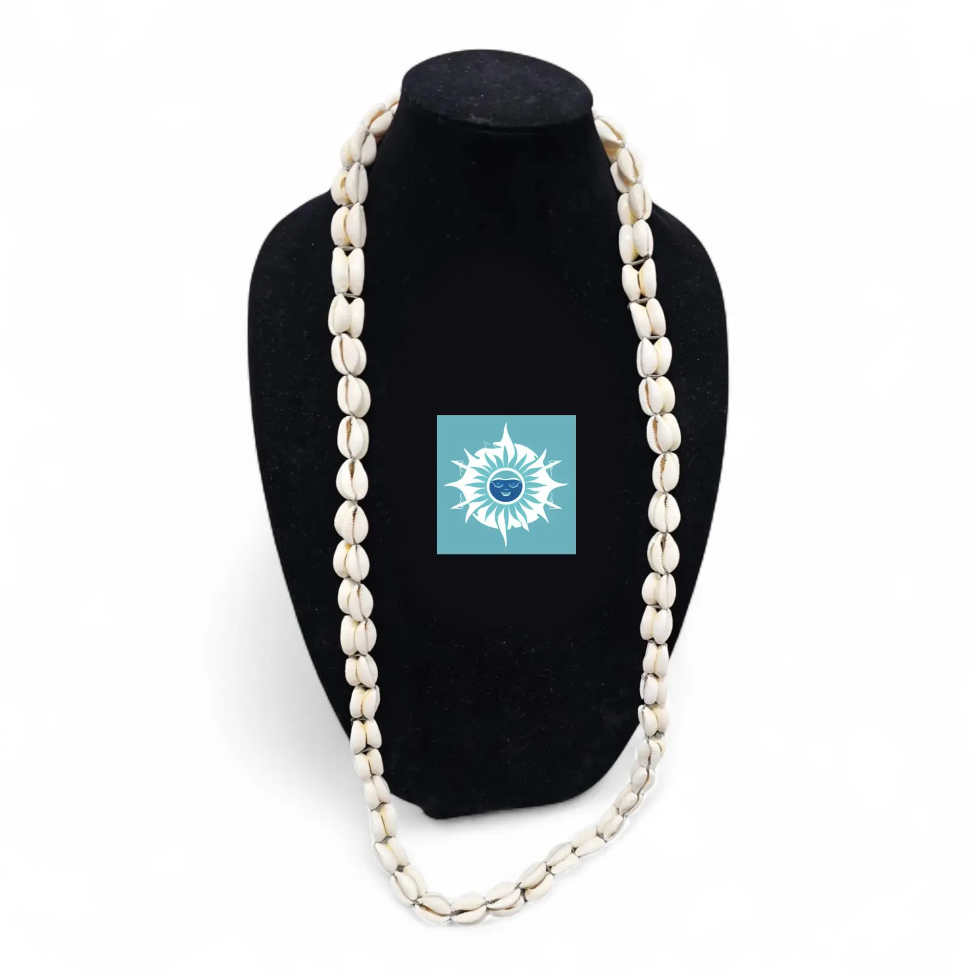 Long Orisha Aje Aye Bead Cowrie Shell Material Necklace - Collar de Caracoles, Eleke Aje, Shaluga Eshu, Santeria Ifa Osha Yoruba Spiritual Fashion Costume Jewelry Accessory