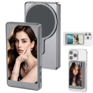 Magnetic Wireless Selfie Vlog Monitor Rear Camera Companion Screen for Phones MagSafe Compatible with Enhanced Viewing Experience
