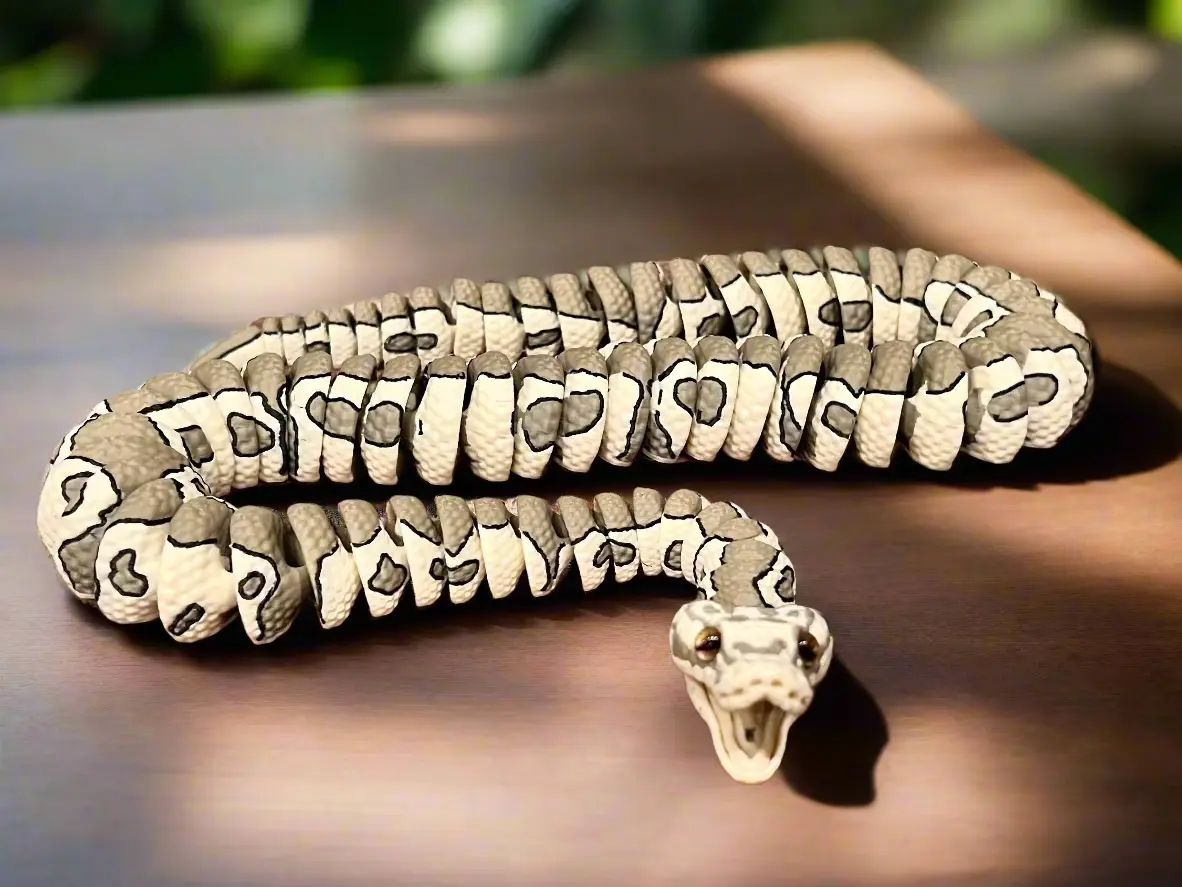 3D Printed Articulated Ball Python