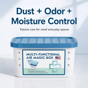 【Intro Offer】Pet Hair & Dust Absorbing Air Magic Box, No Plug Needed, Perfect for Living Rooms, Bedrooms & Pet Areas, Lasts 3 Months
