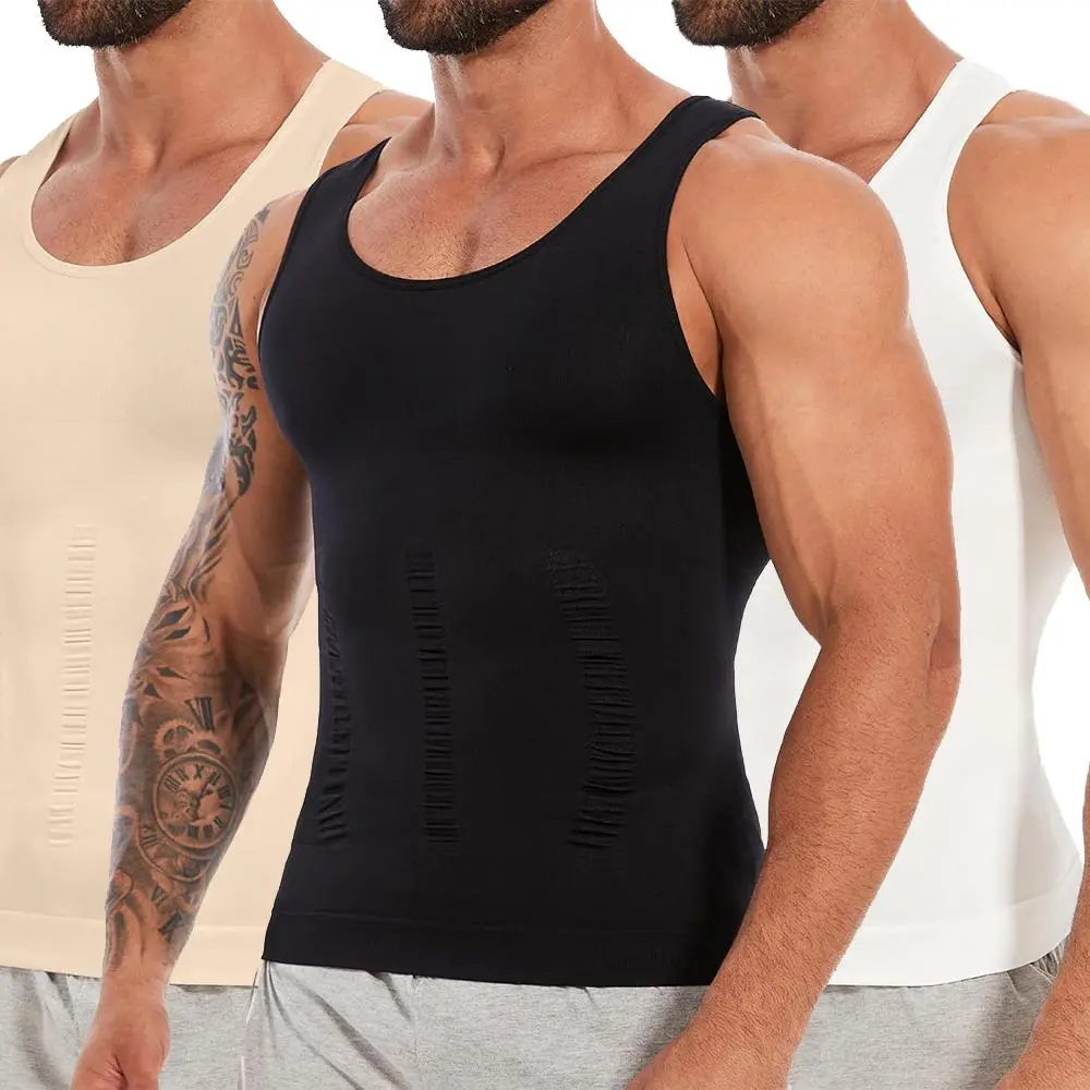 Women's 1-2 Pack Built-in Waist Trainer Compression Binder Shapewear Tops, Breathable Undershirts for Waist Training, Tummy Control & Body Contouring Base Layer