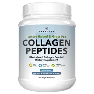 Amandean Premium Grass Fed Collagen Peptides Powder (1kg). 18 Amino Acids to Support Healthy Skin Hair & Nails.
