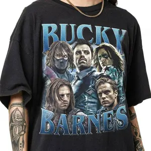 Limited Bucky Barnes Sebastian Stan Vintage T-Shirt, Gift For Women and Man Unisex T-Shirt, Vintage Graphic Tees