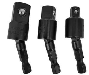 ATE PRO.USA 3PC Socket Adapter Swivel Quick Change, 1/4", 3/8", 1/2" #10845