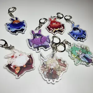 Genshin impact Acrylic Keychains - Kaveh, Baizhu, Diluc, Kazuha, Raiden, Kaeya, Tartaglia keychains, Cute Keyring Accessory, Fun Charm For Backpack Or Purse | High Quality and Customer Favorite Items
