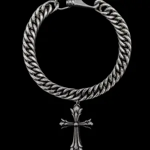 Chrome Cross Choker Chrome Cross Choker