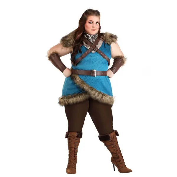 Women's Plus Size Deluxe Valhalla Viking Costume