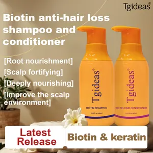 [mothersdaygift] Tgideas Routine Wellness Anti-Thinning Hair Set Biotin DHT Blocker Shampoo & Conditioner for Women & Men 2-Pack Root Nourishment Scalp Fortifying