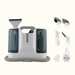 【TikTokShopBlackFriday】FlexiSpot K1 400W-12KPa Smart Portable Spot Cleaner, Handheld Carpet and Upholstery Cleaner with 6 Brushes, Large 61oz Tank, Spray & Suction Integration for Home, Sofa, Hard Floor, Car Interior, and Pet Stains