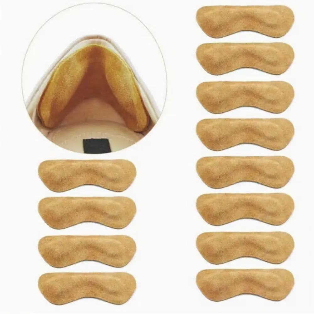 6 Pairs Premium Leather Heel Grips Liner Cushions Inserts for Shoes Too Big, Heel Pads for Heel Pain, Filler Protect Improved Women Men Shoe Fit and Comfort summerwins