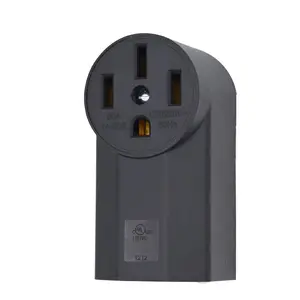 NEMA 14-50R Receptacle 3-Pole 4-Wire Surface Mount Power Receptacle 125/250V 50A UL Listed, Micmi Black (NEMA 14-50R)