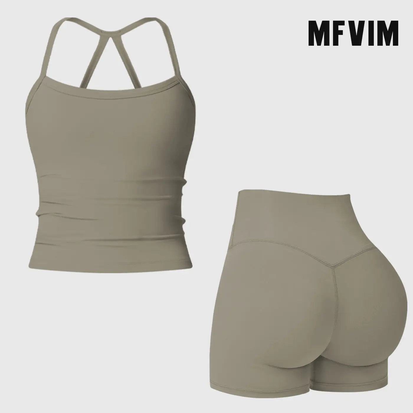 Shorts Set - Camel Brown