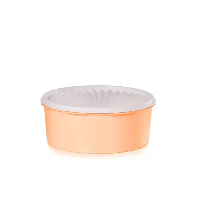 Tupperware Servalier Airtight Round Cookie Canister with Lid - Stackable Durable Container & Lid Storage, Everyday Use Food Preservation Solution