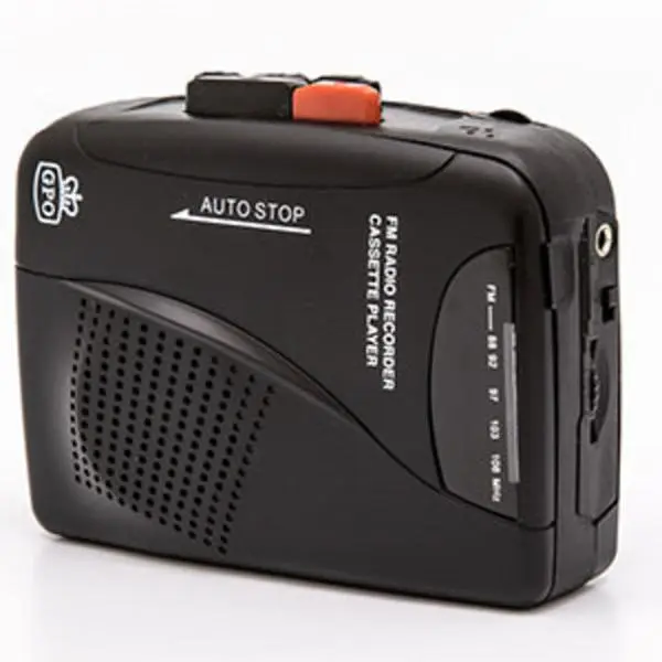 GPO GPOPCP Personal Cassette Player / Radio  [MEDIA PLAYER ACC] Black