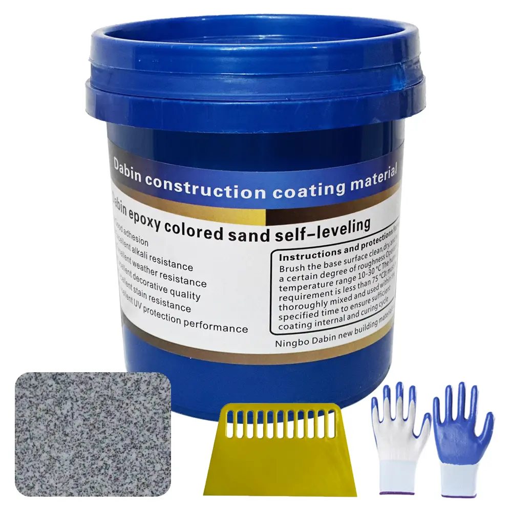 0.28gal (trial set) Louis Forest epoxy colored sand , waterproof water-based epoxy floor paint, concrete floor paint, suitable for maintenance in small indoor and outdoor areas.