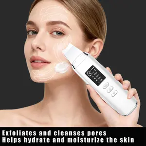 Ultrasonic Beauty Scraper, Electric Face Cleanser, Blackhead Remover, Pore Cleaner, Exfoliating Device, Professional Skincare Tool