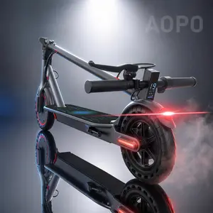 【AOPO】Electric scooter, 350W motor, Max 19mph, 4-speed, 36V battery, 15-mile range, app-controlled, dual brakes (ABS). Portable Foldable,Perfect gift for friends, family, or kids!