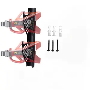 Wall-Mounted Storage Rack, 1 Count Vertical Tool Storage Rack, Heavy-Duty Yard Tool Bracket, Home Organizer for Garage, Kitchen and Living Room, Garden Tool Organizer