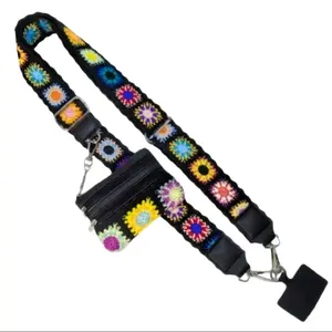 Smartphone Mobile Phone with Crossbody Chain, Zipper Wallet Bag, and Lanyard Strap, Suitable for Neck and Wallet Use - Cellphone