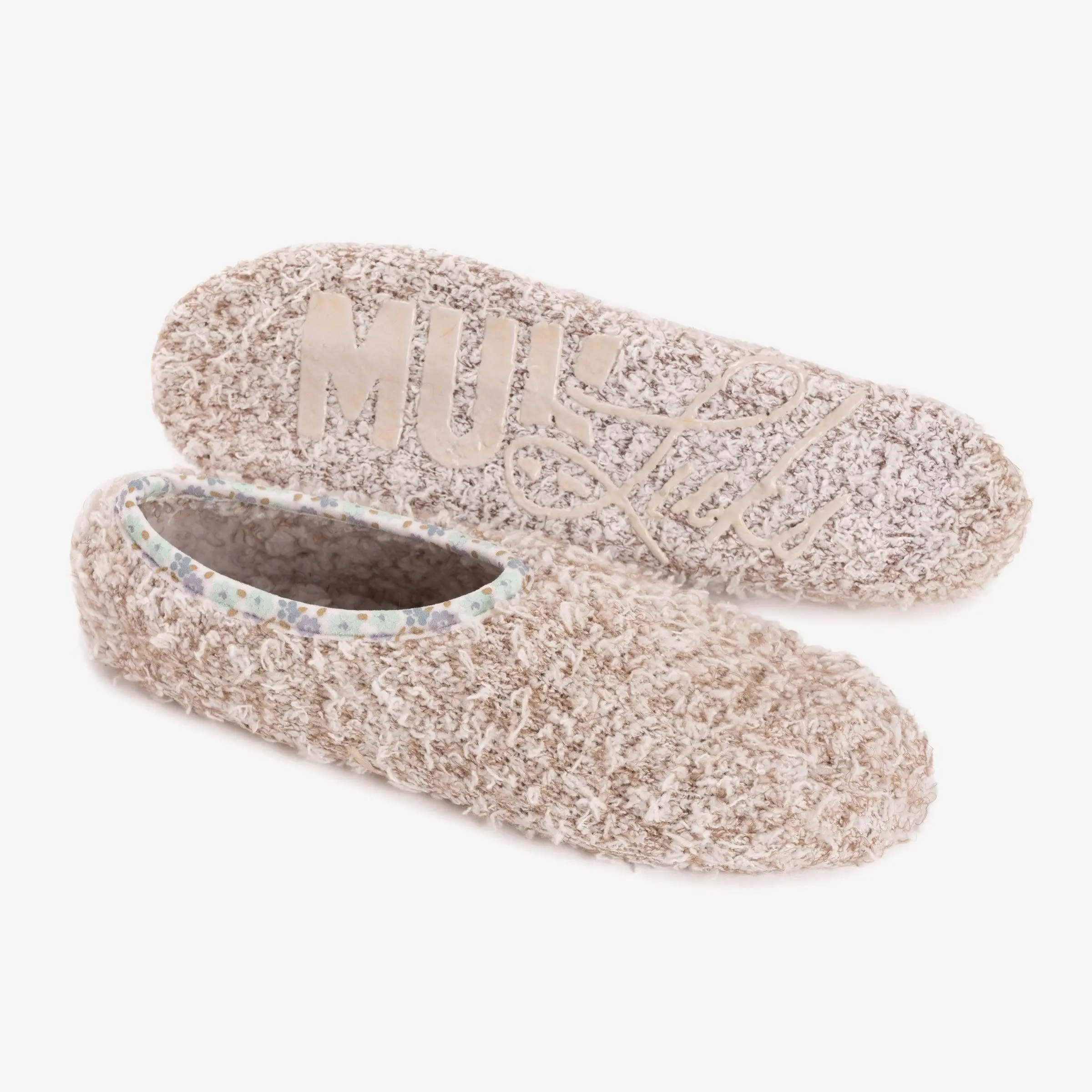 Women's Luxe Brushed Ballerina Footie Slippers - Round Toe Indoor Slippers, Lightweight Nonslip Slide Footwear, Ballerina-Inspired Cozy Ankle Socks, Slippers Indoor