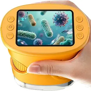 1000X children's handheld digital microscope, 2.0-inch IPS screen pocket microscope, STEM teaching aids, birthday gifts, Christmas gifts, portable educational science kit