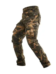 Men's cotton wash camouflage printed outdoor multi-pocket overalls are suitable for camping, mountain fishing and other outdoor activities Camo Joggers Tactical Joggers