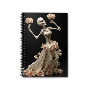 Skeleton Wedding Spiral Notebook, Dark Academia, Gothic Notebook, Goth, Junk Journal, Skull Notebook
