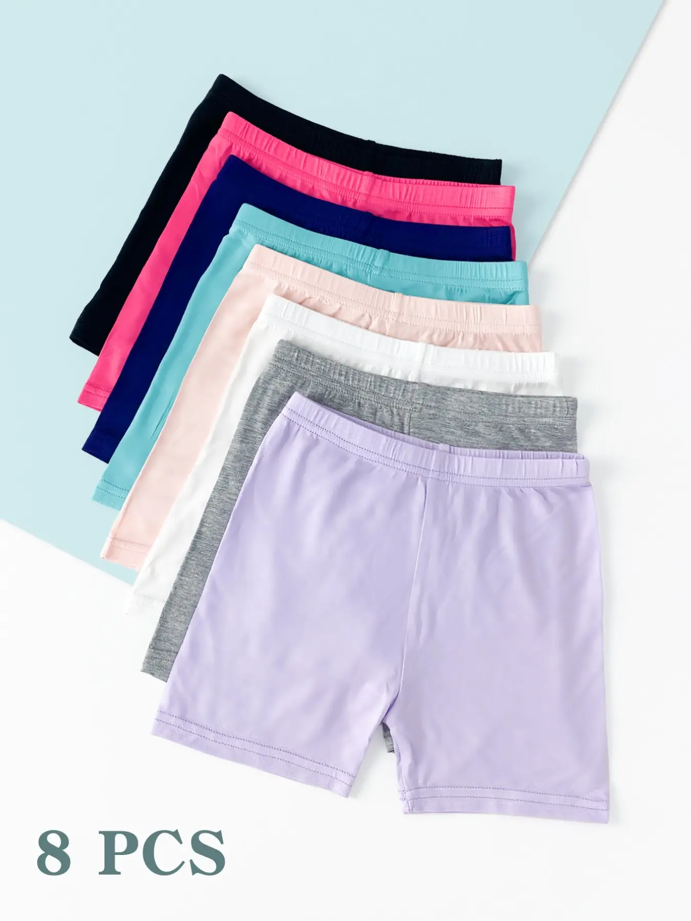 Girls' Bottoms Set, Slim-Fitting Casual Style, Solid Color Design, All-Season Versatile Daily Wear