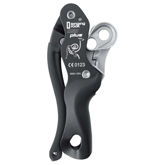 212 MAIN Singing Rock 449103 Double Stop Plus Descender, Double Lock, Rubber Grip, Self-Brake Function