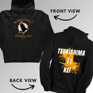 Kei Tsukishima Haikyuu Hoodie Ultimate Anime Fan Sweatshirt, Trendy Manga Clothing, Haikyuu Merchandise, Unisex Casual Wear