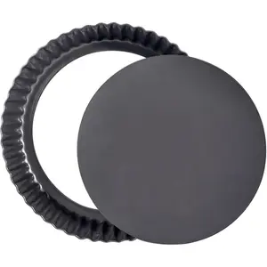 Tart Pan Removable Bottom 8 Inch Tart Pans Round Nonstick Quiche Pan Carbon Steel Quiche Baking Dish with Fluted Edges Fruit Tart Molds for Baking Pie Mold Pizza Chiffon Cake Dessert