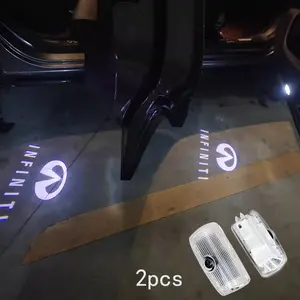 2 Pcs LED Sticker Light, Welcome Light | Fit Infiniti EX/M/FX/G/Q/QX Series High Power CREE Chip Super Bright 6500K White Light Error Free Plug & Play Aluminum Alloy+Plastic 50000H Lifespan 12V/5W Energy Saving Car Door Led
