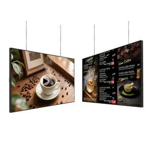 49'' 4K Digital Signage, 1000-2500nits High Brightness Digital Display, LCD Display Screen, CMS/USB/WiFi/Port Player, Smart Split Screen, 24/7 Operation, Android 11 System Advertising Display