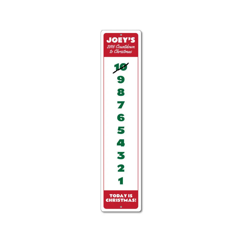 Christmas Countdown Sign