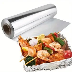 10-Meter Disposable Aluminum Foil Baking Paper, Oven-Safe Grill Mat for Non-Stick Cooking, Kitchen Grease Protection, Ideal for Baking & Grilling