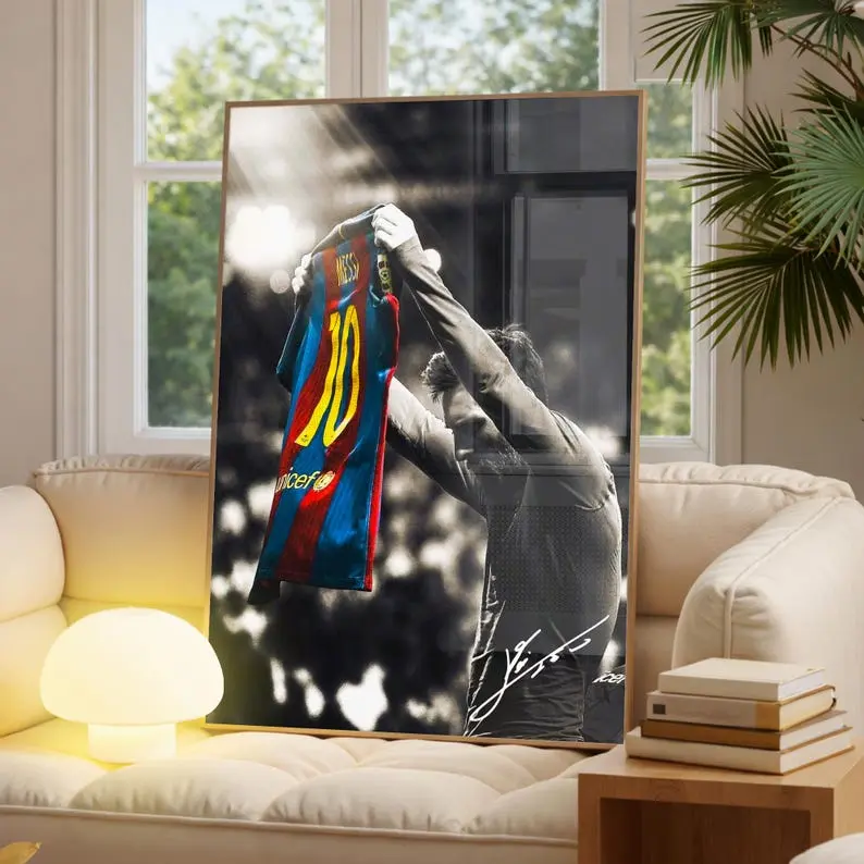 Lionel Messi Poster, Messi Wall Art, Football Legend Print, Soccer Decor, Messi Fan Gift Fun Hue Studio
